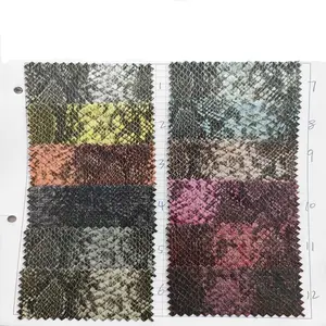 wholesale 0.5MM Synthetic Leather Flash point Snake Skin Leatherette For Making Hair Bow Soft Faux Leather Bags Shoes Materials