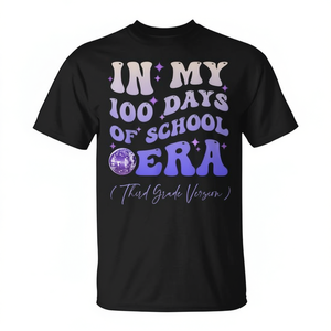 Camiseta Groovy 100 Días de Escuela, Versión Tercer Grado, para Uso Promocional - Product Image 2