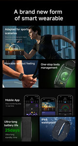 Bracelet intelligent sans écran personnalisé avec logo S07, ultra-fin 7,5 mm, suivi de la santé, OEM ODM, bracelet tissé, moniteur de fréquence cardiaque, moniteur de sommeil, smartband - Product Image 4