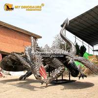 Exposition My Dino XJ003 Statue réaliste de dragon de jardin grandeur nature