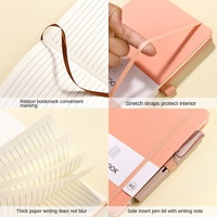 Carnet personnalisé A5 à couverture rigide, reliure cousue, avec sangle élastique, en cuir, 100 feuilles, journal étudiant, vente en gros, commandes OEM petites séries