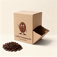 Boîte à thé en papier kraft recyclable écologique boîte d'emballage de café de luxe à impression numérique avec boîte-cadeau avec logo personnalisé