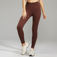 Leggings de yoga taille haute en nylon et élasthanne, côtelés, respirants, légers, longueur cheville, pour usage quotidien et décontracté, vente en gros