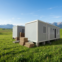 Maison modulaire pliable à assemblage rapide, solution préfabriquée complète de 20 pieds ou 40 pieds pour bureau ou habitation, maison conteneur en kit de 20 pieds