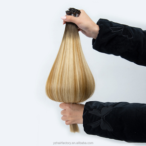 ต่อผมคุณภาพสูง Yuanzhen แบบ K Tip ผมแท้รัสเซียแบบ Double Drawn  ต่อผมแบบเคราตินปลายแบน - Product Image 3