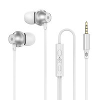 Écouteurs filaires intra-auriculaires TPE avec interface 3,5 mm/Type-C, cordon de 1,2 m, contrôle par fil pour téléphone portable, subwoofer, écouteurs, vente en gros