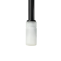 Électrode de pH de laboratoire avec boîtier en plastique, capteur à bulbe en verre scellé, référence Ag/AgCl, capuchon noir/rouge pour test de l'eau
