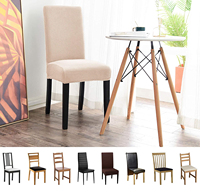 Housses de chaise de salle à manger Jacquard Stretch Fundas Para Sillas Housse de chaise en Spandex de bureau pour le salon
