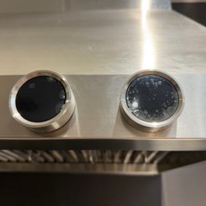 Cuisinière et hotte aspirante de 48 pouces, 2000 m³/h, filtre à déflecteurs, conduit de cheminée, double moteur, commandes numériques rondes à écran tactile - Product Image 6