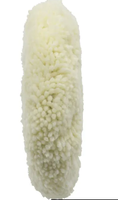 Tampon de polissage en laine de mouton naturelle Cronovo 8 pouces, grain 3000, abrasif fin pour le polissage et le detailing des carrosseries automobiles