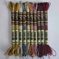 Benang Sulam Bordir Langsung dari Pabrik, Benang Sulam Metalik, Benang Cross Stitch, Benang Metalik Grosir Populer