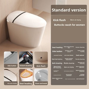 Inodoro Inteligente con Bidé Integrado, Totalmente Automático, Calentamiento Instantáneo, Doble Suministro <span class=keywords><strong>de</strong></span> Agua, con Apertura Automática - Product Image 6