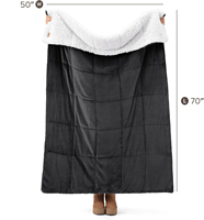 Plaid Moderne Quatre Saisons 100% Polyester Doux Réversible Housse de Lit et de Canapé en Peluche Confortable et Moelleuse Lavable Décoration Intérieure