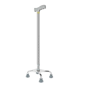 Songhui Medical Four Legged <b>Cane</b> With Non Slip Rubber Tips Adjustable Height For Elderly Support Walking Aid - Product Image 1