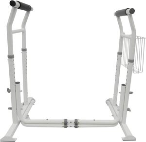 Barre <span class=keywords><strong>de</strong></span> sécurité autonome pour <span class=keywords><strong>toilettes</strong></span>, support <span class=keywords><strong>de</strong></span> sécurité pour salle <span class=keywords><strong>de</strong></span> bain 300 lbs, barre d'appui sans outil avec panier <span class=keywords><strong>de</strong></span> rangement pour seniors et personnes à mobilité réduite - Product Image 2