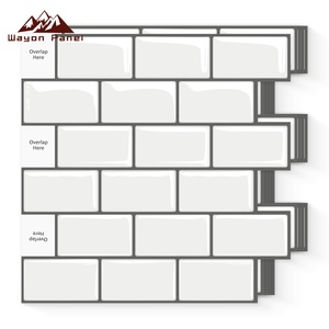 <span class=keywords><strong>Azulejos</strong></span> de Pared Decorativos Geométricos Modernos 3D Wayon, Impermeables, <span class=keywords><strong>para</strong></span> Paredes Interiores de Cocina, Fáciles de Instalar con Adhesivo - Product Image 1