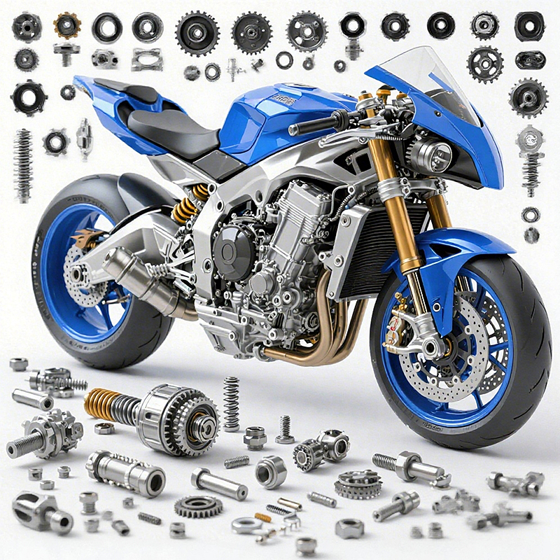 Custom CNC Motorcycle Parts High Precision