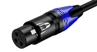 OEM grosir mikrofon kondensor peredam bising XLR 6 warna Set mikrofon isi 3-Pin tembaga murni kabel Audio Dual Cannon XLR untuk pria dan wanita