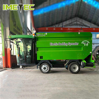 Chariot d'alimentation mobile multifonctionnel pour bétail, chariot électrique d'alimentation, wagon de distribution d'aliments pour ferme