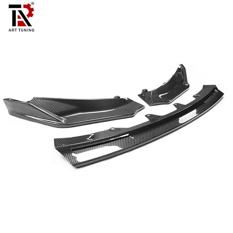 Fibre de carbone sèche 3 pièces style V