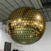 2023 gros coloré décoration de mariage miroir sphère gonflable Disco boules PVC miroir boule à vendre