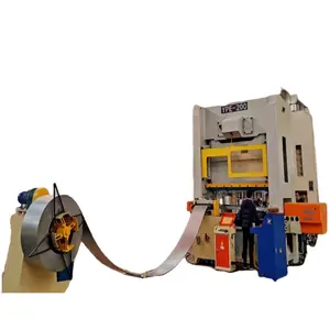 JH21 पावर प्रेस मशीन वायवीय पंचिंग मशीन फीडिंग के साथ पंच प्रेस