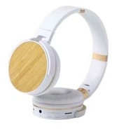 Headphone 950BT bambu, Headphone ramah lingkungan Headset atas telinga kayu tanpa kabel gaya baru