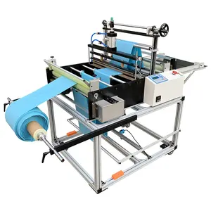 Fully Automatic PVC Bag Making Machine Roll To Sheet Plastic Bag Heat Sealing And Cold Cutting Machine