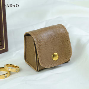YADAO <span class=keywords><strong>2026</strong></span> Nouvelle pochette à bijoux en cuir de haute qualité avec bouton pour le rangement et l'emballage de bagues et de pendentifs - Product Image 3