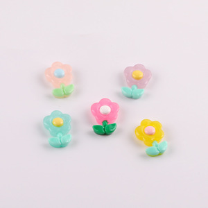 Adornos de Resina con Forma de Flor, 17x20mm, Plástico de Colores para Manualidades, Joyería, Fundas de Teléfono, Accesorios para el Cabello, Hebillas de Zapatos, Pegatinas - Product Image 5