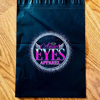 Sacs d'expédition personnalisés biodégradables noir mat, sacs d'expédition en polyéthylène, sacs de messagerie avec logo pour vêtements