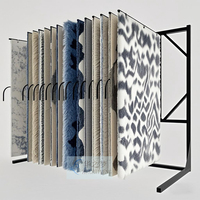 Offre Spéciale Double page latérale tournant tapis présentoirs autoportant grande couverture tapis échantillon présentoir étagères