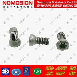 M4x10 Milling Cutter Screw For <b>Tool</b> <b>Holder</b> With Torx Head Stainless Steel - Product Image 3