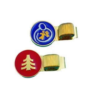 Zinc Alloy <b>Spring</b> Pen <b>Clip</b> 45mm UV Printed Logo Pattern For Notebooks And Journals Stationery Metal <b>Clip</b> - Product Image 5