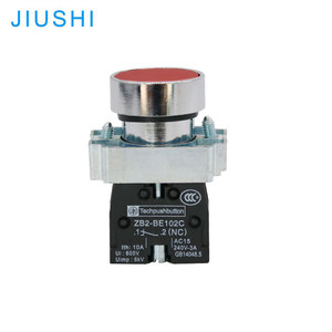 Interruptor pulsador momentáneo de metal de 22mm de diámetro de apertura de Kelly rojo 1NC IP40 Wenzhou China - Product Image 1