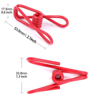 Clips de reliure multi-usages en gros, clips métalliques utilitaires, clips en acier revêtus de PVC pour emballages alimentaires, sacs de chips, vêtements