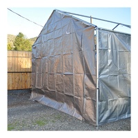 Auvent tissé couverture industrielle tente Style enduit auvent PE bâche pour voitures et agriculture plaine robuste UV étanche