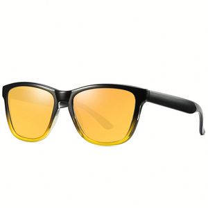 Gafas de Sol Polarizadas Cuadradas con Lentes de Espejo, Modelo 2025, Antideslumbrantes, para Conducir, para Hombre - Product Image 5