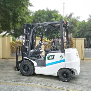 Kontainer gandar listrik seimbang mesin pengangkat Forklift 2t produsen impor dari Tiongkok di kapal dengan skala berat