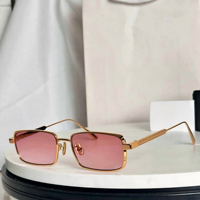 Lunettes de soleil unisexes multi-usages, légères, de créateur, avec monture carrée en métal doré, verres dégradés, protection UV400, vente en gros
