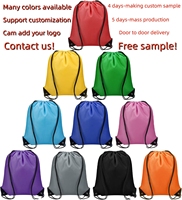Sac de sport en polyester imperméable avec cordon de serrage, personnalisable, promotionnel, en gros, par Zhongjin