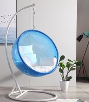 Chaise de boule suspendue en acrylique pour enfants, œuf, balançoire d'intérieur, balcon, bulle, populaire,
