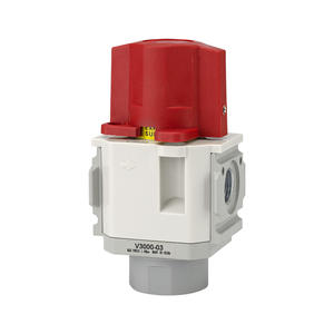 Soupape de décharge de pression résiduelle pneumatique V1000-01/02, soupape d'échappement V3010-03, type de verrouillage CKD, structure de sécurité pour les médias gazeux - Product Image 1