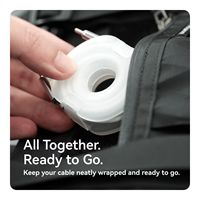 Organizador de Cables Portátil, Enrollador de Cables, Protector Antienredos para Cables de Carga, Datos, Auriculares, USB, para Escritorio, Bolsa de Viaje