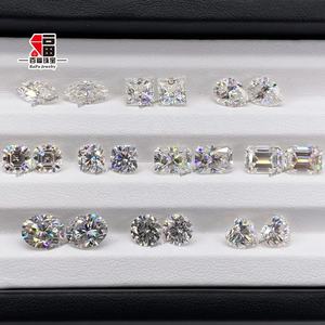 Joyería Baifu precio al por mayor VVS blanco DEF cojín corte moissanites - Product Image 3