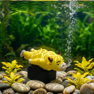 Matériel d'impression 3D créatif et personnalisé de haute qualité, jouet amusant en forme de petit veau, pour aquarium, cachettes pour poissons et crevettes, micro-paysages - Product Image 2