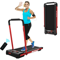 Tapis roulant électrique SHULI 2,5 HP, machine de course compacte et pliable avec mode marche facile pour une utilisation à domicile et des exercices peu encombrants