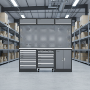 Armoires de rangement métalliques pour outils à prix avantageux, armoire à outils de garage, chariot à outils d'atelier de 42 pouces - Product Image 6