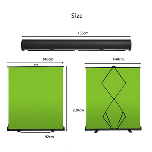 Pantalla <span class=keywords><strong>verde</strong></span> plegable <span class=keywords><strong>Chroma</strong></span> Key, telón de fondo resistente a las arrugas y configuración Ultra rápida para la eliminación de fondo - Product Image 2