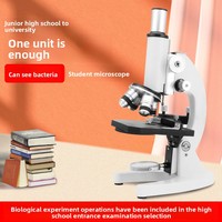 Monocular HD Microscope 200000x Magnification Biology Students Professional Children's Science Laboratory Primary Secondary
